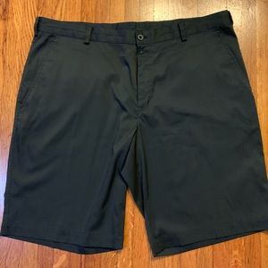 Nike Golf Dri Fit Black Flat Front Mens Casual Golf Shorts Size 38